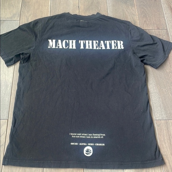 OAMC Black Graphic T-Shirt with White Bird Design - Picture 4 of 7